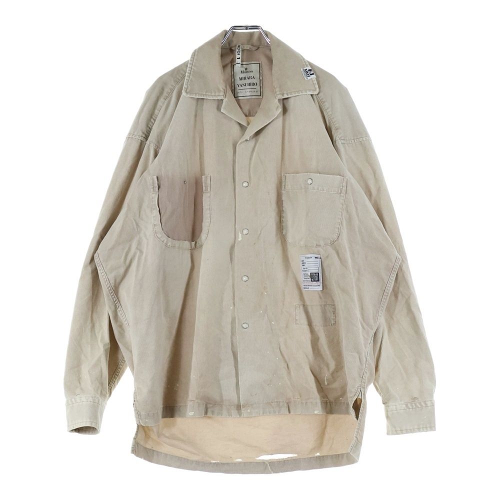 Maison MIHARA YASUHIRO 長袖 ドッキング Tシャツ ブラック 黒 44