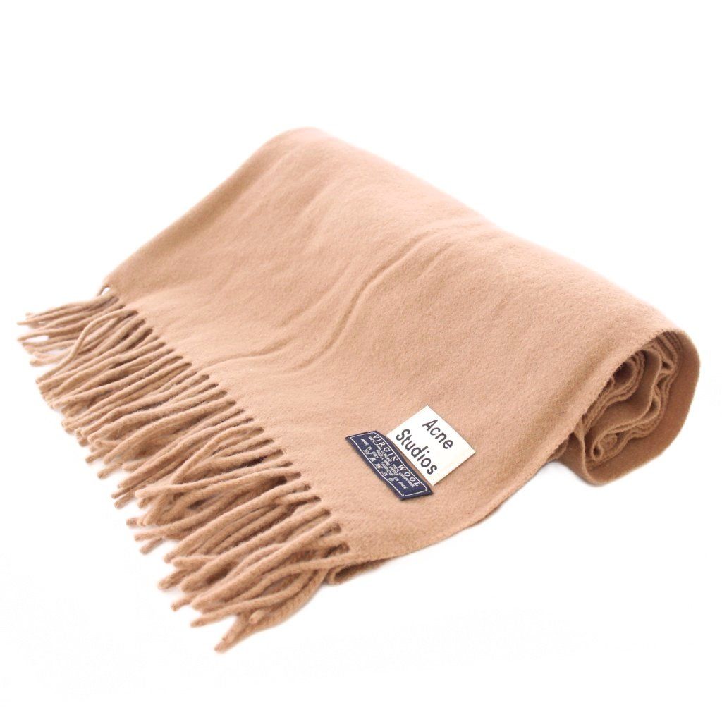 アクネ ストゥディオズ Acne Studios マフラー フリンジ ワンカラー