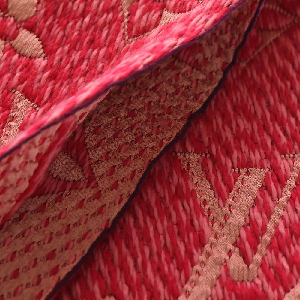  LOUIS VUITTON ルイヴィトン エシャルプ ロゴマニア フリンジマフラー ローズピンク M 78706 その他 その他