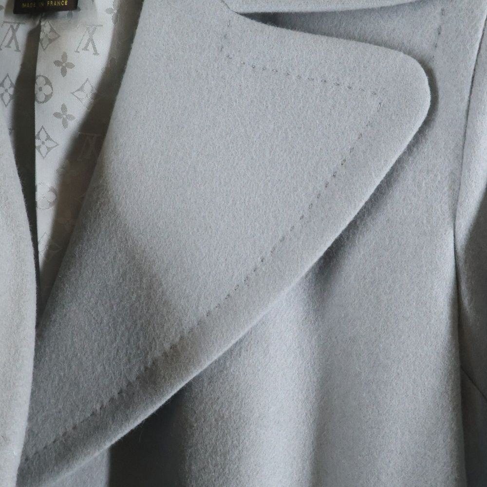 LOUIS VUITTON (ルイヴィトン) 裏地モノグラム総柄 カシミヤ ウール混