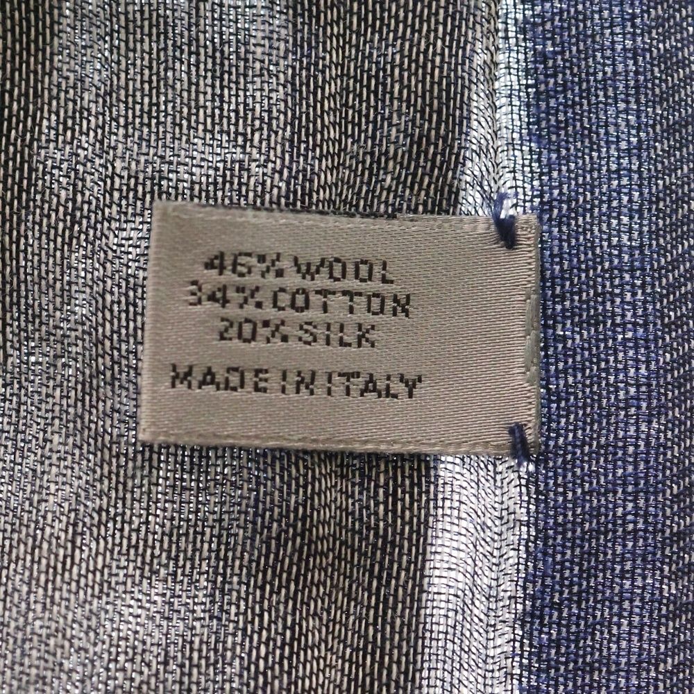 Dior HOMME (ディオールオム) フリンジ付 ストール マフラー ブルー