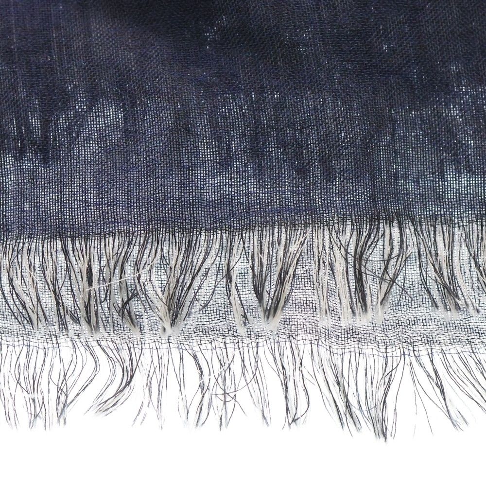 Dior HOMME (ディオールオム) フリンジ付 ストール マフラー ブルー