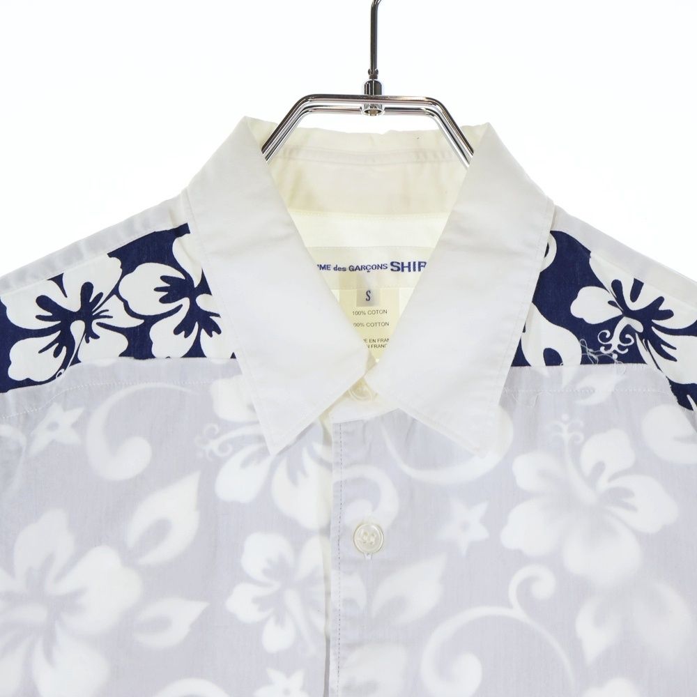 COMME des GARCONS SHIRT 長袖コットンシャツ　フランス製 COMME des GARCONS SHIRT フランス製 長袖シャツ S COMME des GARCONS