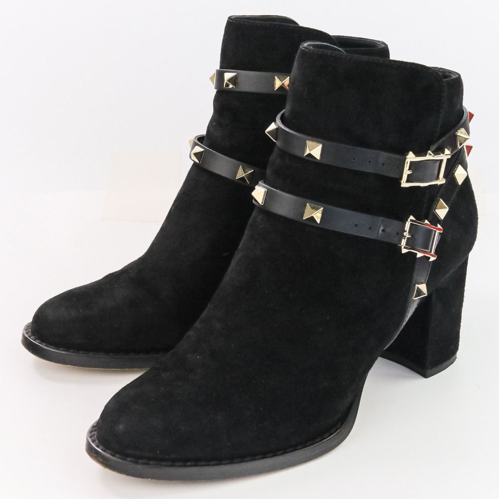 ヴァレンティノ ガラヴァーニ ロックスタッズ ショートブーツ ハイヒール 37 ヴァレンティノ ガラヴァーニ ロックスタッズ ショートブーツ