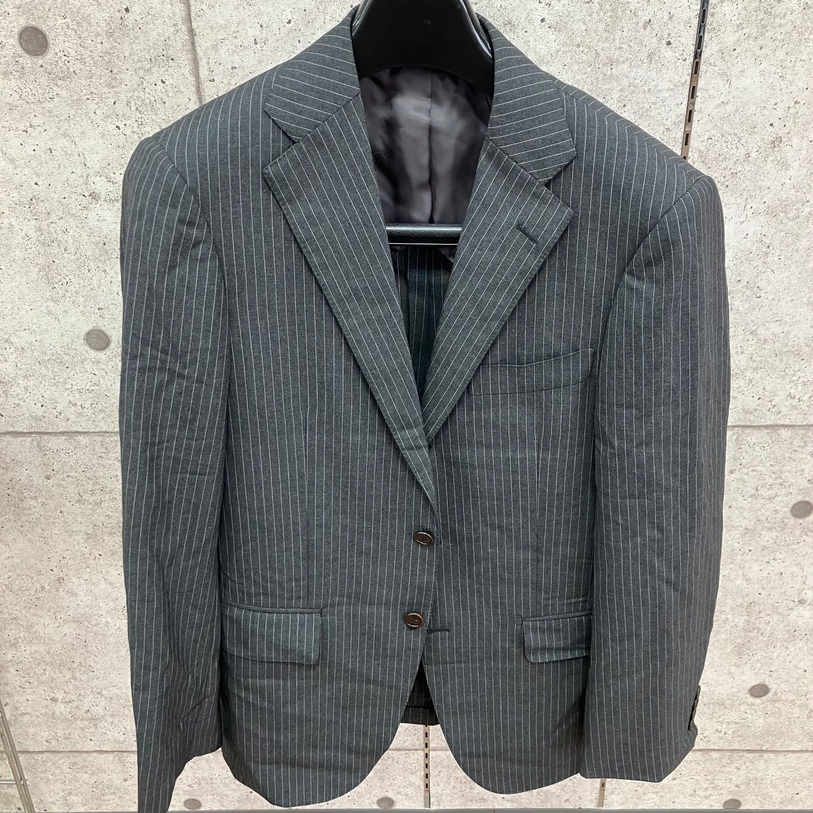 BEAMS ビジネス ジャケット S チャコール