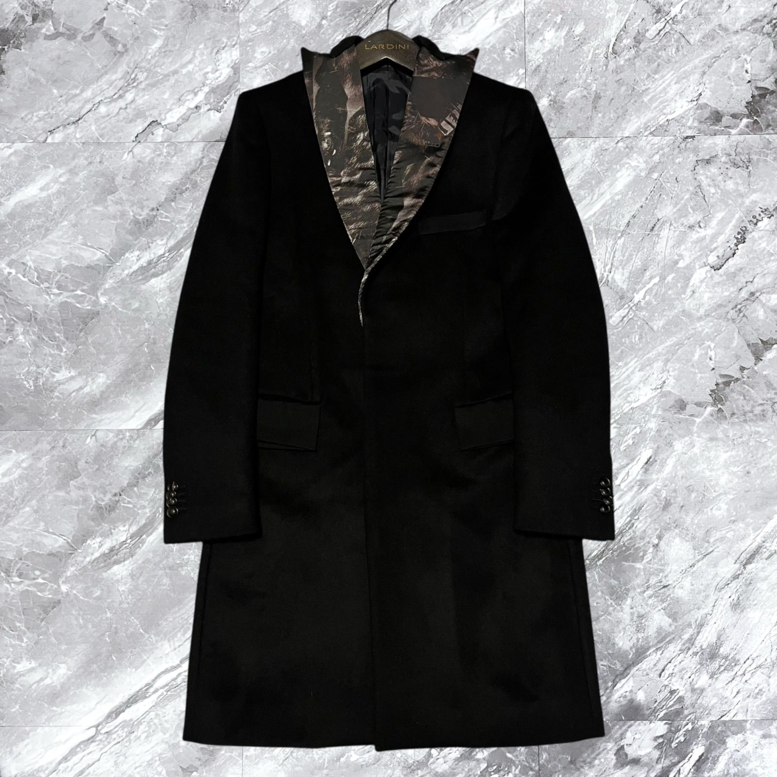 美品　現行タグ　ポールスミス　レオパード裏地　ボア　チェスターコート　希少 極美品 Paul Smith ポールスミス チェスターコート ロングコート