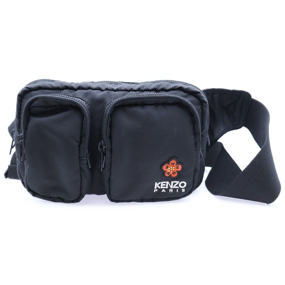 KENZO ウエストポーチ 中古・古着通販】KENZO (ケンゾー) ウエストポーチ ブラック｜ブランド