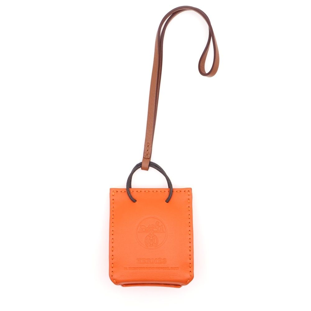 HERMES (エルメス) バッグチャーム サックオランジュ オレンジ