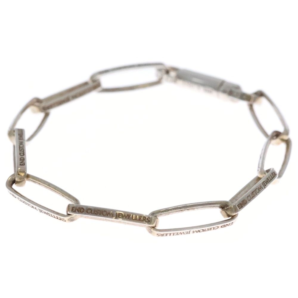 NO BRAND ノーブランド END CUSTOM エンドカスタムジュエラーズ HYKE HALF ROUNDED CHAIN ハイク ハーフラウンデッドチェーンブレスレット シルバー ENDB 110