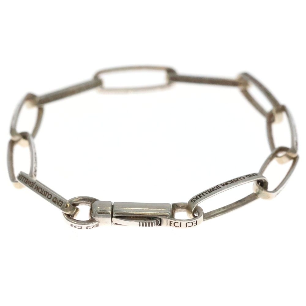 NO BRAND ノーブランド END CUSTOM エンドカスタムジュエラーズ HYKE HALF ROUNDED CHAIN ハイク ハーフラウンデッドチェーンブレスレット シルバー ENDB 110