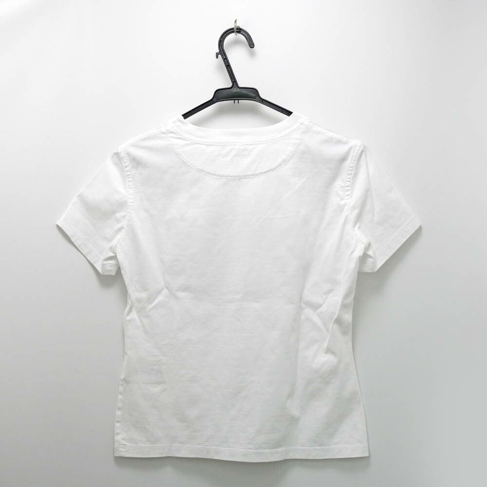 名東 エルメス Tシャツ RAINBOW ホワイト 白 コットン レディース