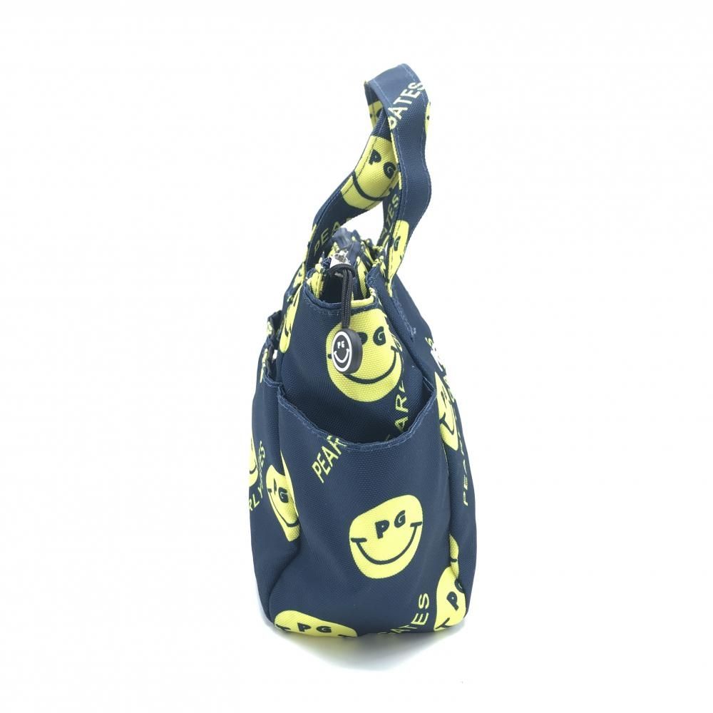 新品 パーリーゲイツ ゴルフ　ニコちゃん総柄パンツ/6(84-88)/ネイビー 新品 パーリーゲイツ ゴルフ ニコちゃん総柄パンツ/6(84-88)/ネイビー