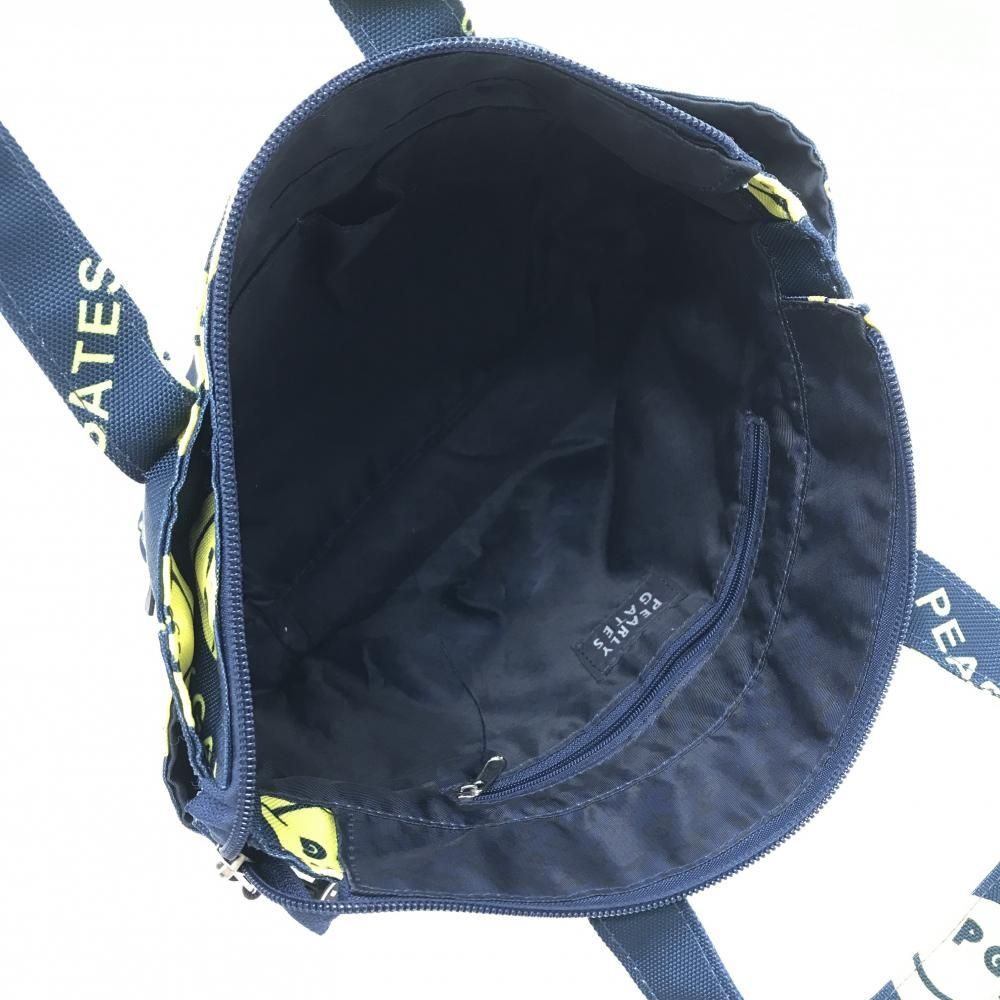 超美品】パーリーゲイツ カートバッグ ネイビー×イエロー ニコちゃん総