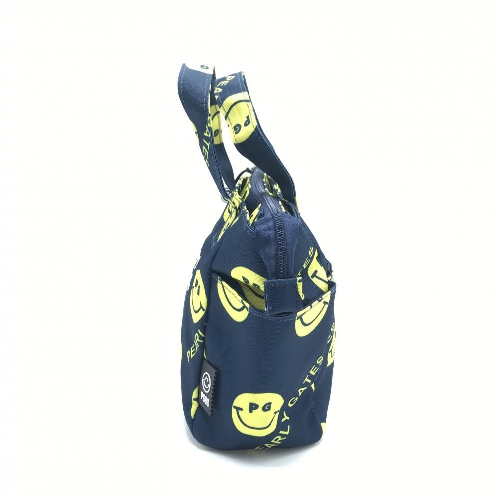 超美品】パーリーゲイツ カートバッグ ネイビー×イエロー ニコちゃん総