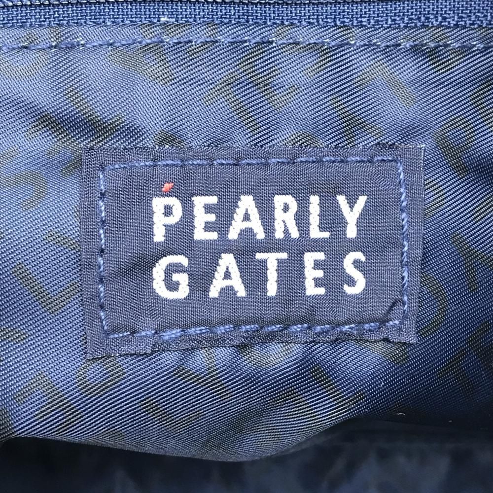 超美品】パーリーゲイツ カートバッグ ネイビー×イエロー ニコちゃん総