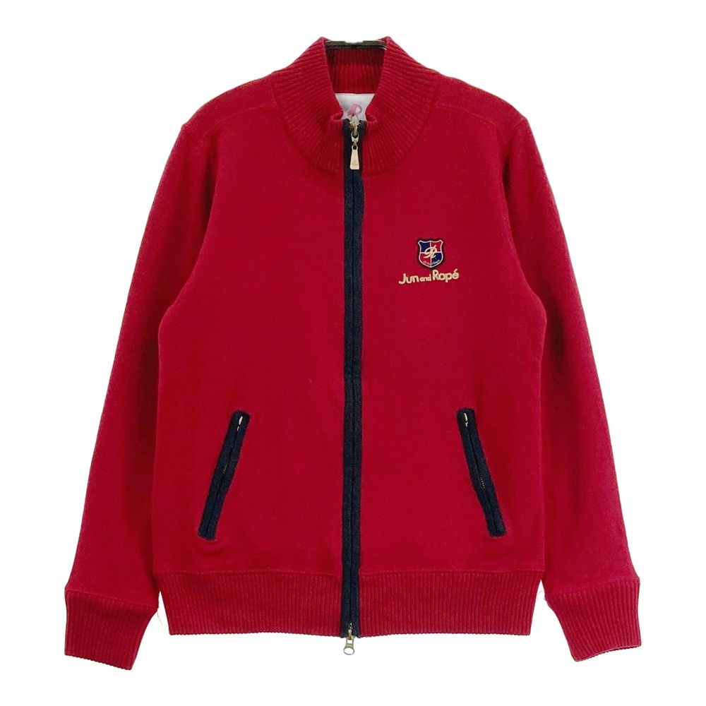 【新品タグ付】JUN&ROPE ゴルフ ニットブルゾン サイズ：M JUN&ROPE ジュン アンド ロペ 蓄熱 ニット ジップジャケット