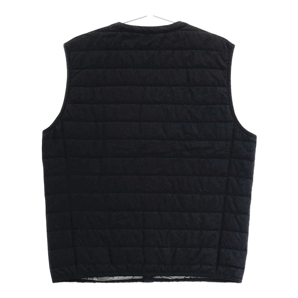 サイズ L MUNSING WEAR マンシングウェア 中綿ベスト ブラック系 ゴルフウェア メンズ ストスト