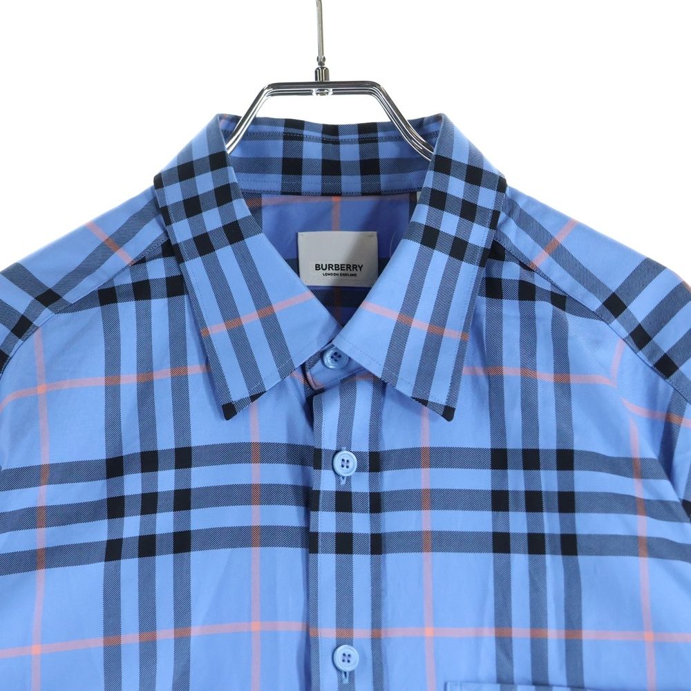 BURBERRY (バーバリー) Cotton Check Pattern Shirt チェック柄 ロング