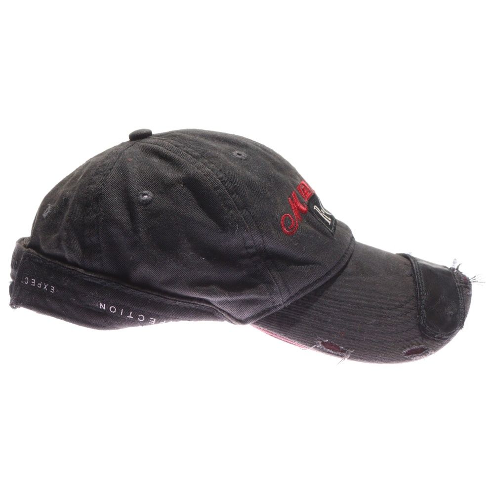 MARTINE ROSE (マーティンローズ) ROLL BACK CAP LEATHER PATCH ロゴ