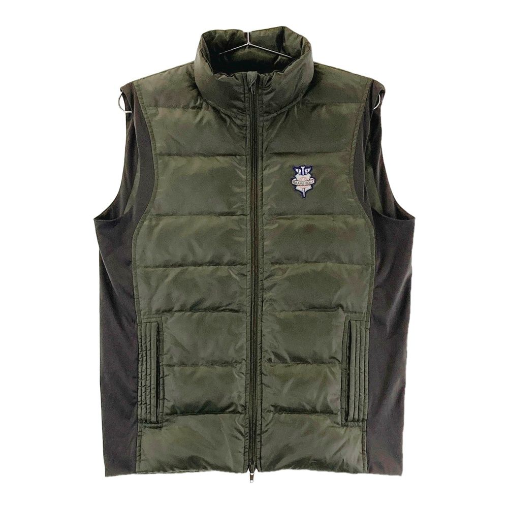 サイズ：M BEAMS GOLF ビームスゴルフ ダウンジップベスト カーキ系