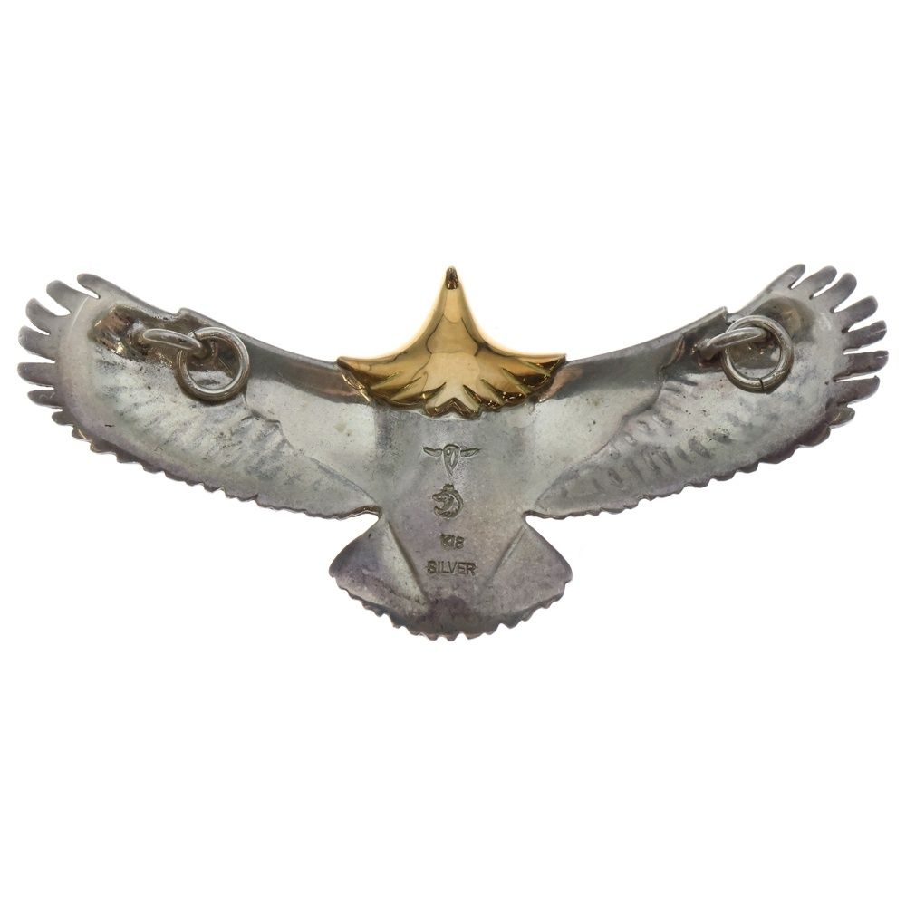 TADY KING タディアンドキング 中イーグル頭金 K 18 ネックレストップ シルバー ゴールド