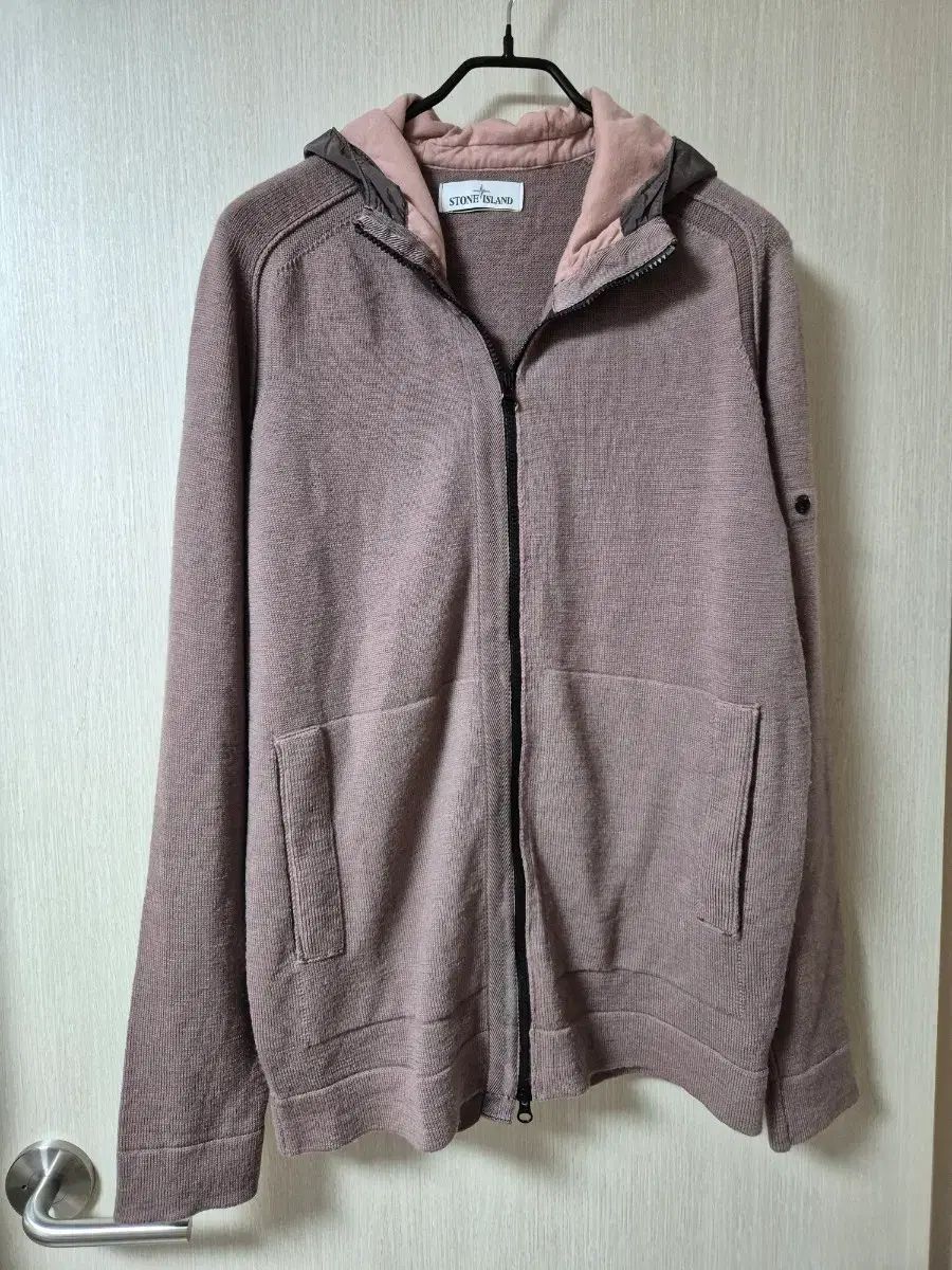 STONE ISLAND ストーンアイランド ワッペン ナイロン バイ ウールニット フードジップアップ