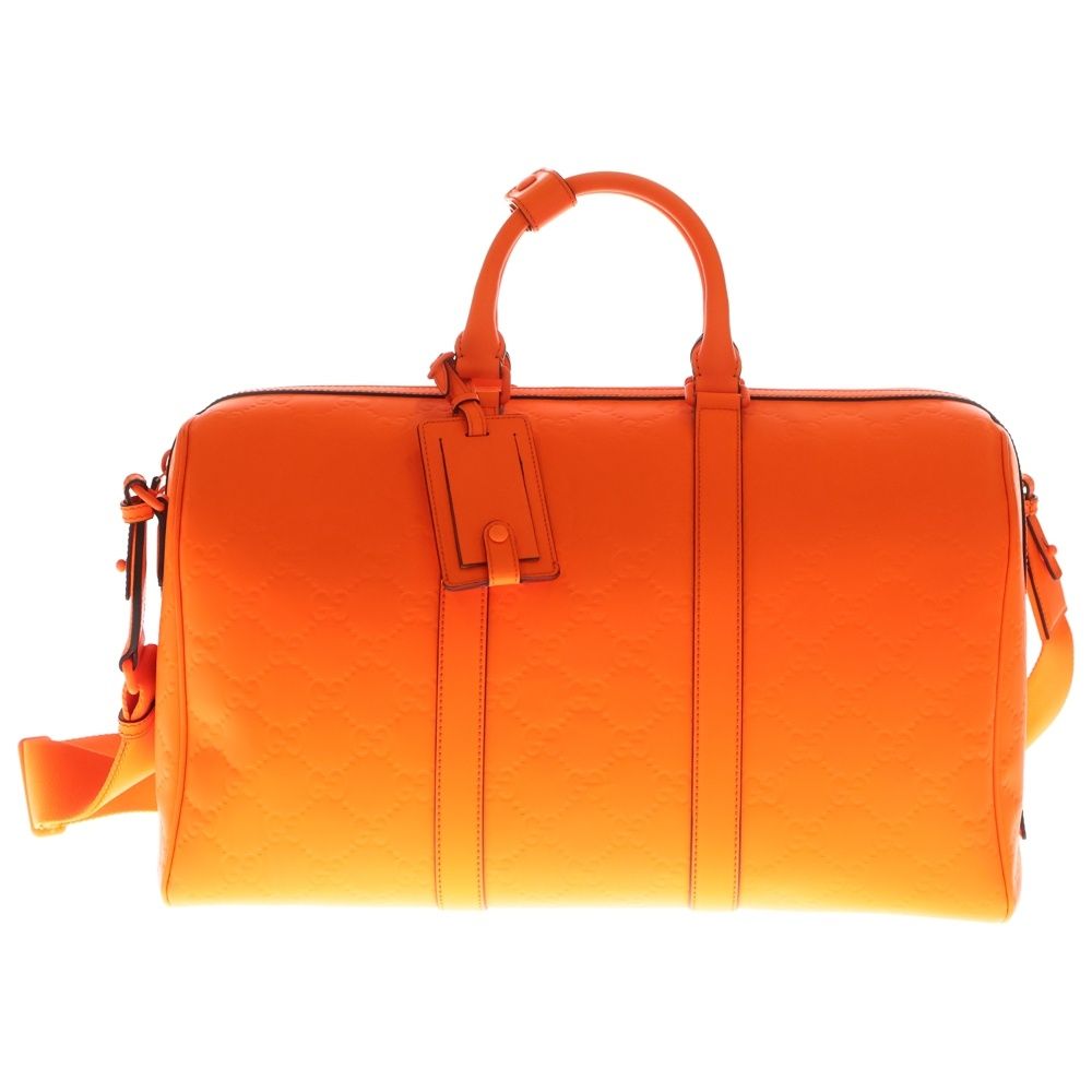 GUCCI (グッチ) ラバーエフェクト ミディアム ダッフルバッグ ボストン