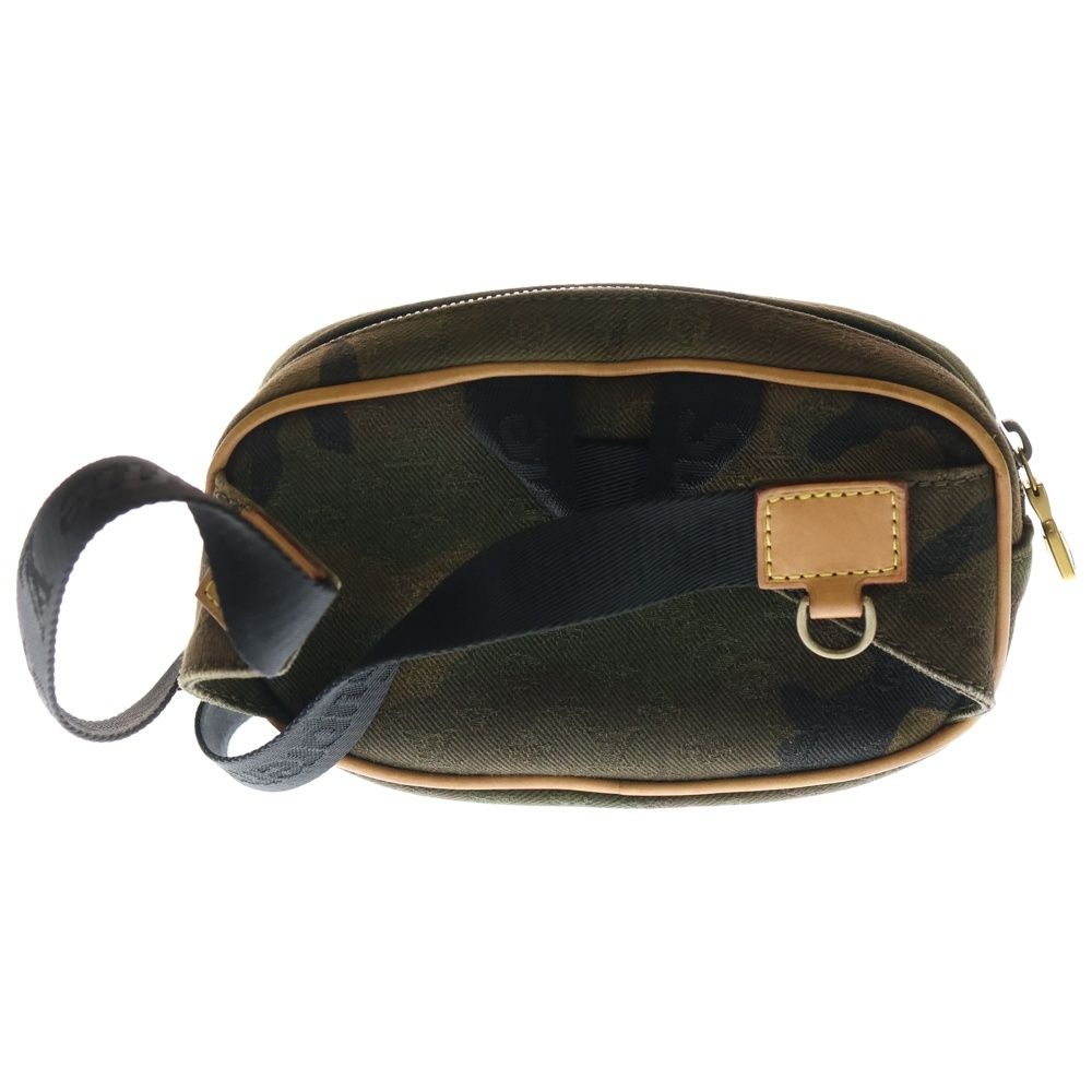 LOUIS VUITTON ルイヴィトン ×SUPREME シュプリーム カモフラージュ 迷彩 バムバッグPM モノグラム ウエストバッグ カーキ M 44202