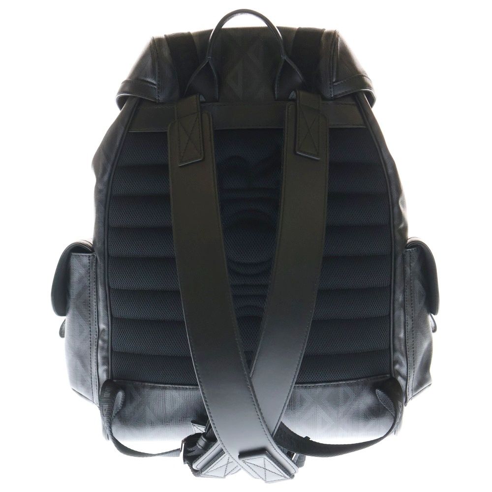 クリスチャンディオール CD ダイヤモンド リュックサック ロゴ バックパック CD Icon Zipped Backpack Black Matte Grained Calfskin | DIOR
