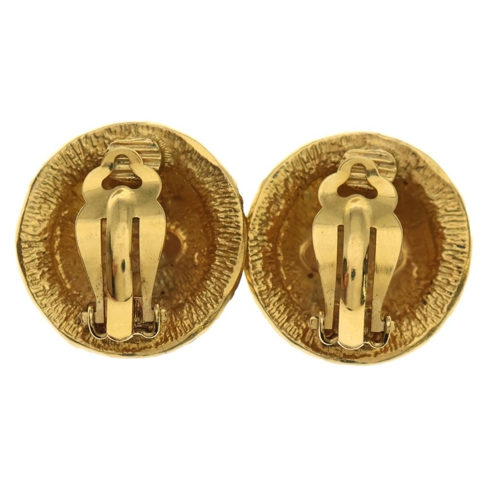 CHANEL シャネル カンボン ロゴココマークイヤリング GP 31 ゴールド