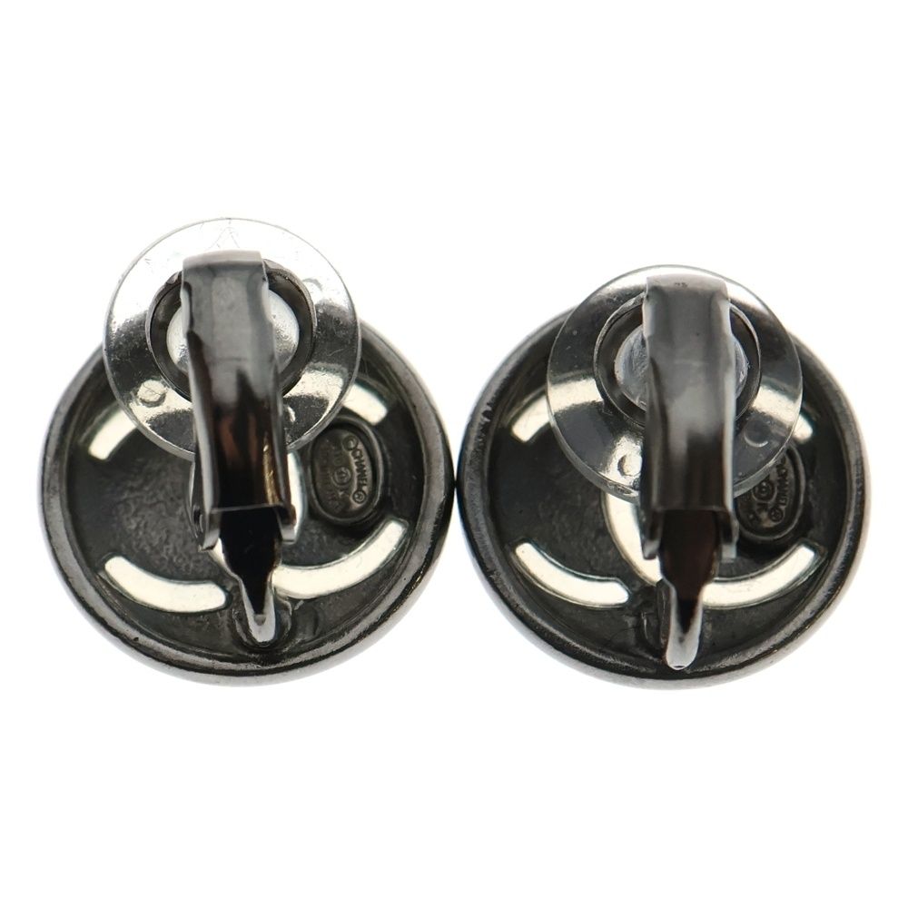 CHANEL シャネル ココマーク 円盤 イアリング シルバー