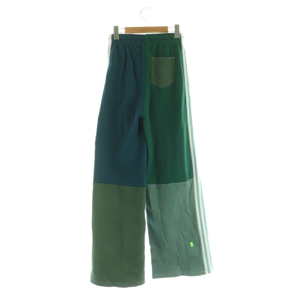 アディダスオリジナルス adidas originals KSENIASCHNAIDER REPROCESSED TRACK トラックパンツ スウェット ワイド S グリーン MY OS