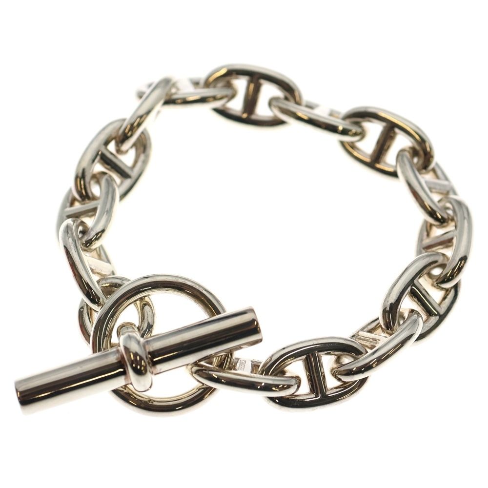 HERMES エルメス Chaine d Ancre MM シェーヌダンクル 14コマ チェーンブレスレット シルバー