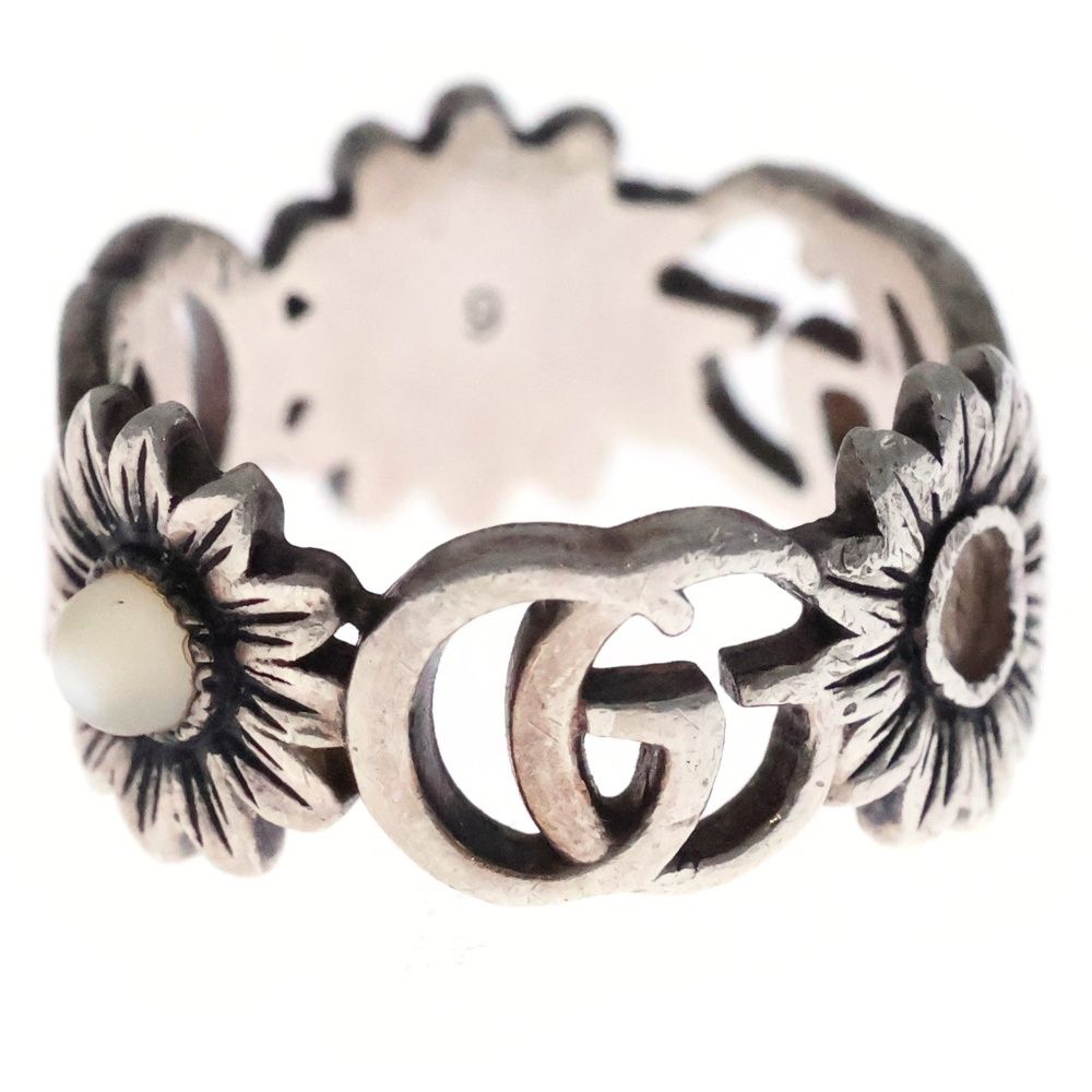 GUCCI (グッチ) ダブルG フラワー リング シルバー - メルカリ