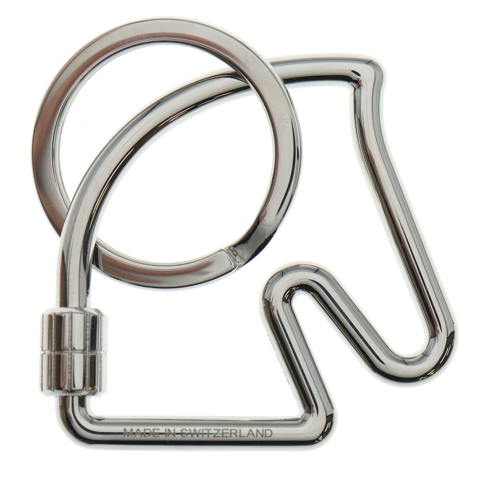 HERMES エルメス シュヴァル キーホルダー チャーム シルバー メタル