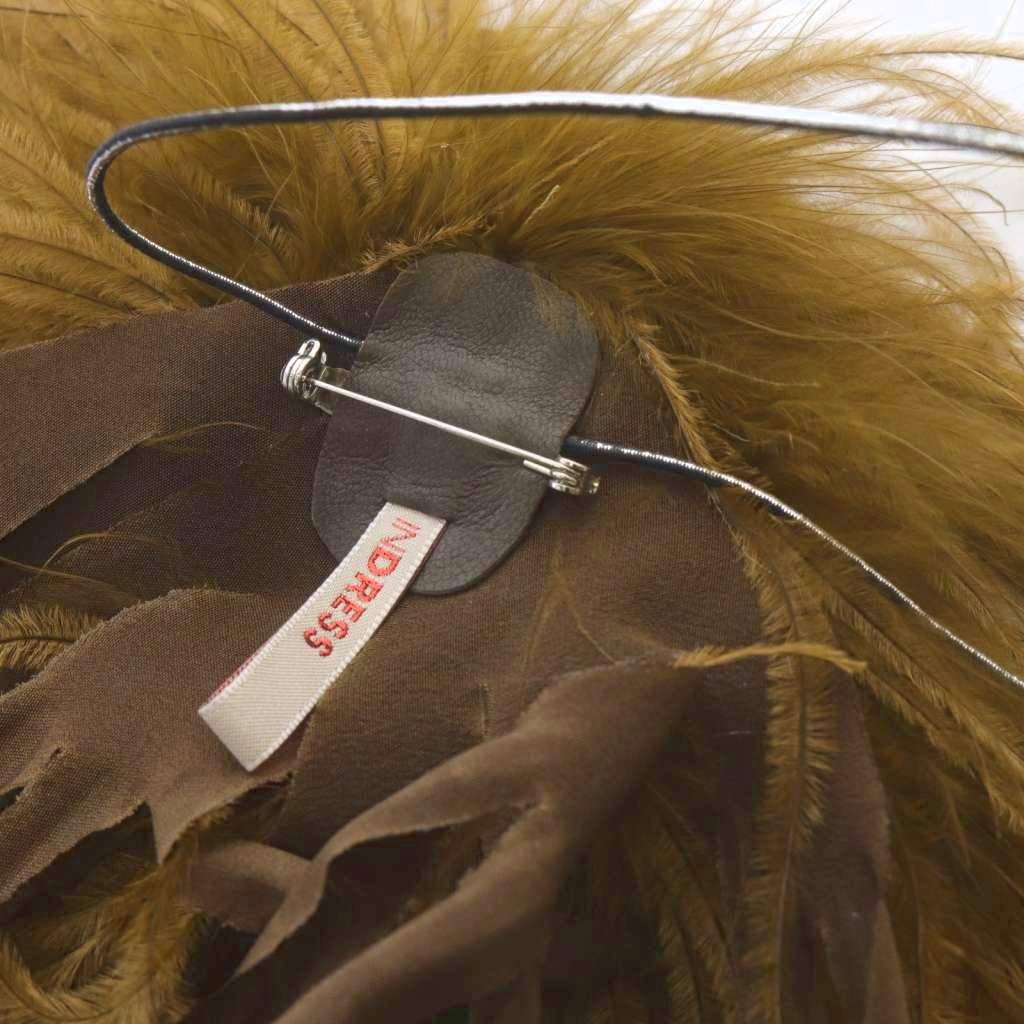 【INDRESS/インドレス】 Ostrich feacher broach INDRESS/インドレス】 Ostrich feacher broach - メルカリ