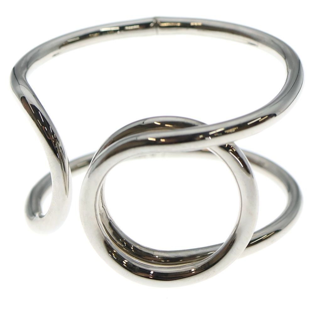 BALENCIAGA バレンシアガ 可変式 ワイヤーデザイン バングル ブレスレット シルバー