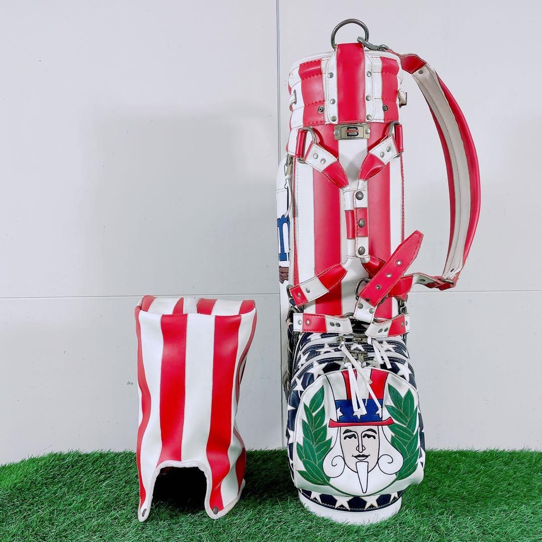  ゴルフ 6口 キャディバッグ ベルディングスポーツ 星条旗 N1930 カートバッグ ゴルフバッグ キャディバッグ ゴルフ