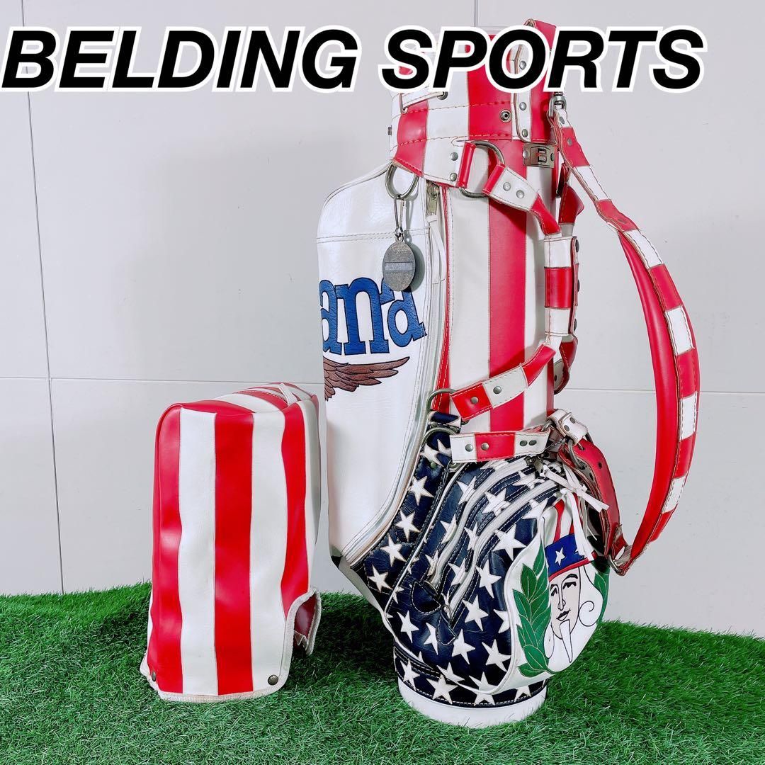 ゴルフ 6口 キャディバッグ ベルディングスポーツ 星条旗 N 1930