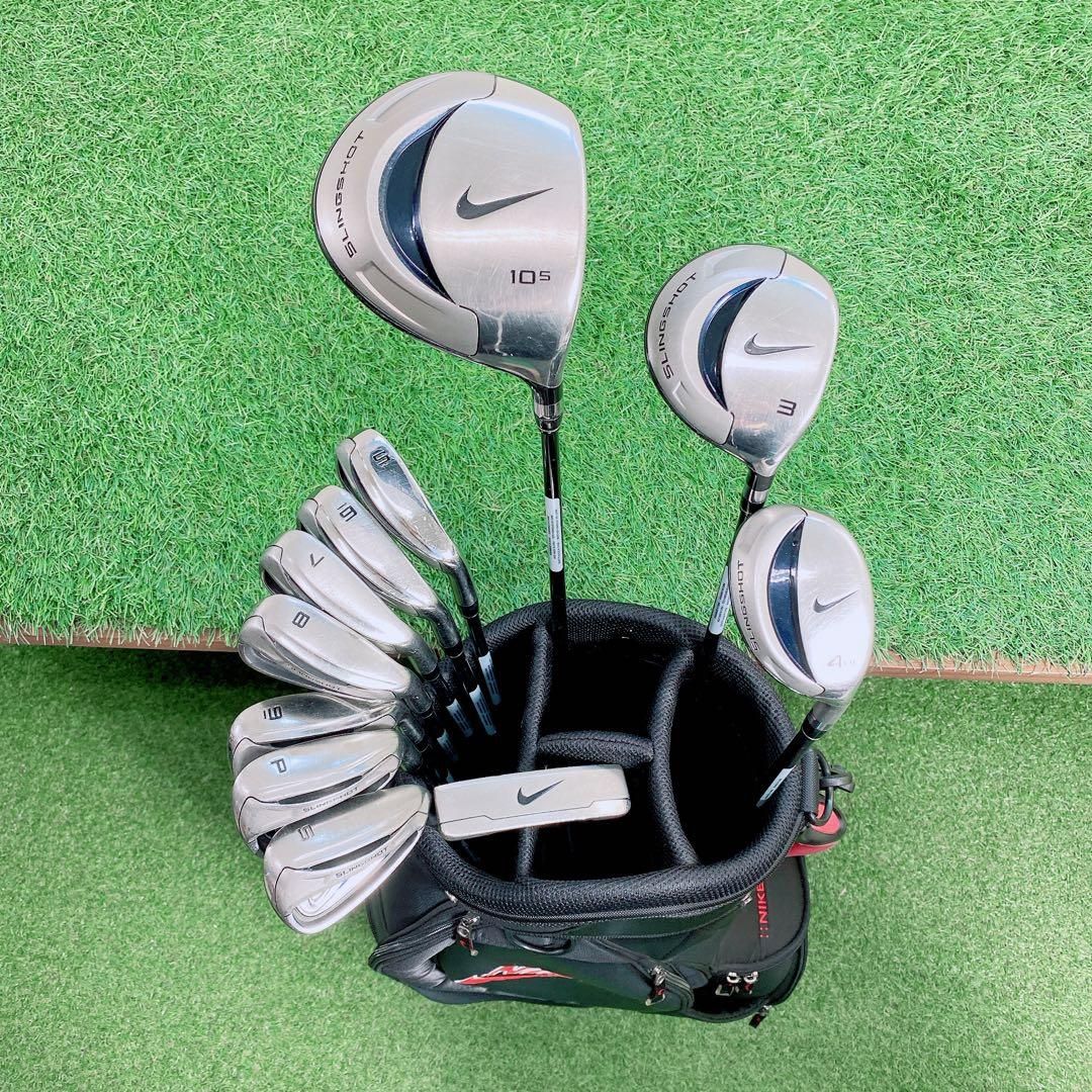 ナイキ スリングショット メンズ ゴルフセット 12本 ユニフレックス スリングショット オールインワンセット クラブセット(11本セット