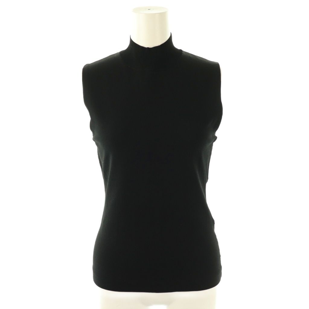 エンフォルド ENFOLD 25 SS archetype ハイネックノースリーブカットソー 38 黒 NR OS