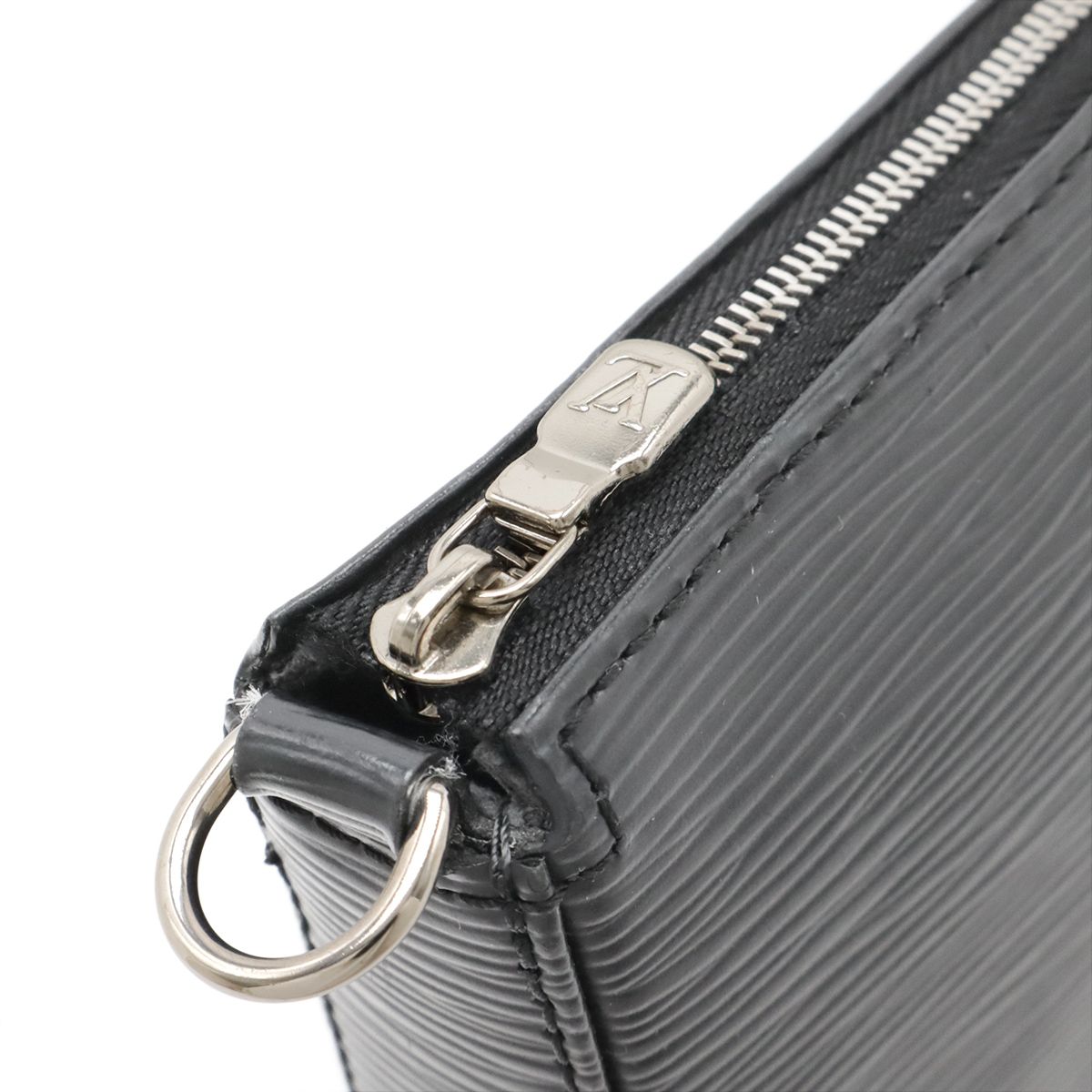 ■LOUIS VUITTON エピ　ポシェット　アクセサリーポーチ ノワール　黒 □LOUIS VUITTON エピ ポシェット アクセサリーポーチ ノワール 黒