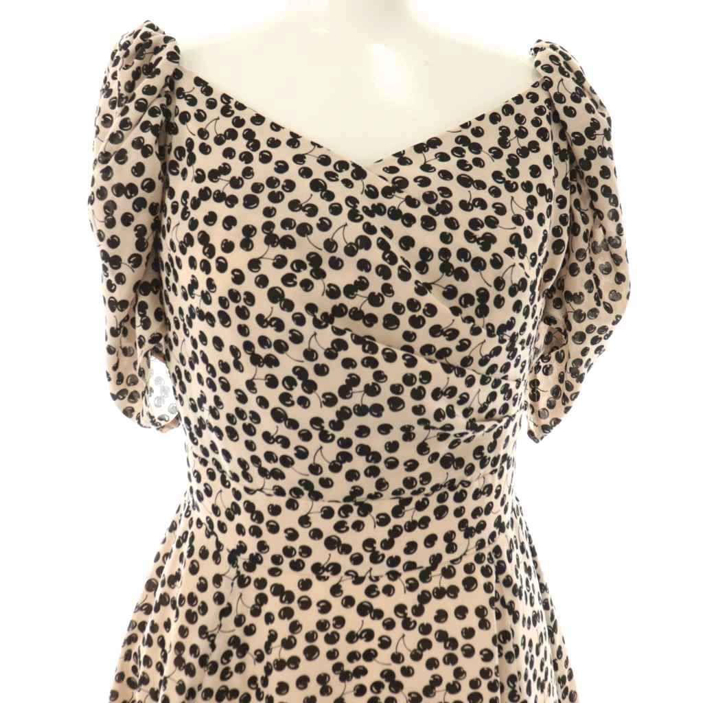 ハーリップトゥ Her lip to チェリーワンピース ミニ S ピンク