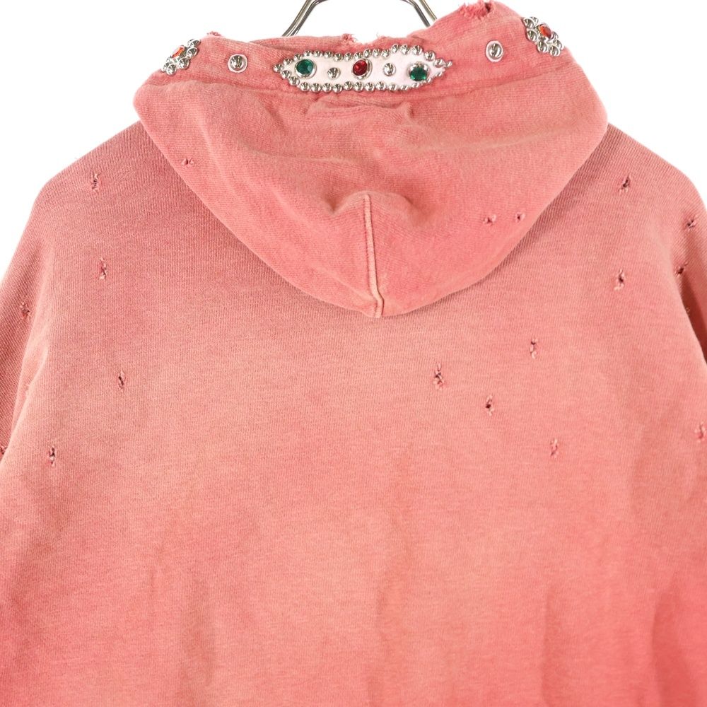 KAPITAL (キャピタル) 裏毛 スリラーダメージフードスウェット