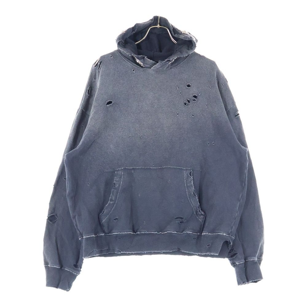 KAPITAL キャピタル CPO 切替 スウェット パーカー ジャケット KAPITAL (キャピタル) 裏毛 スリラーダメージフードスウェット