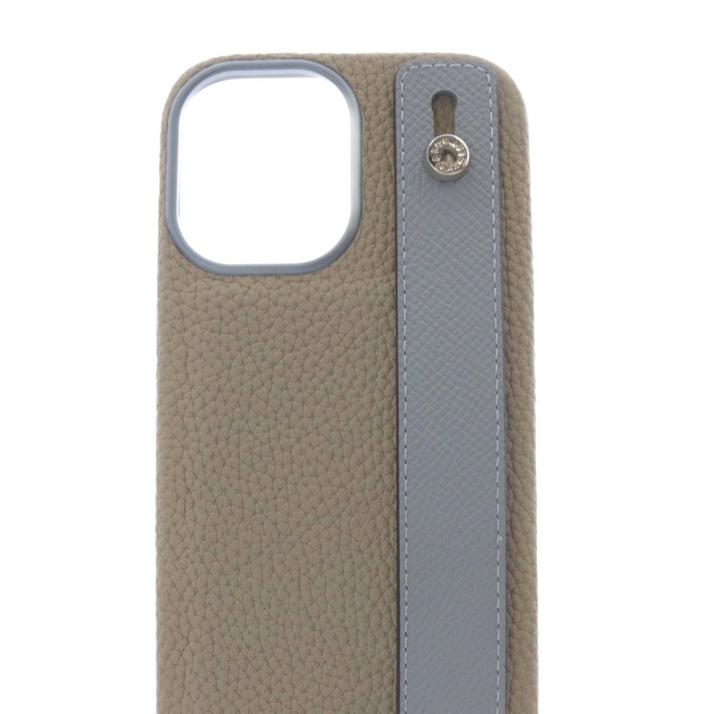 BONAVENTURA iPhone16 レザー ハンドル付き グレージュ ボナベンチュラ BONAVENTURA iPhone16 ハンドル付き バックカバー