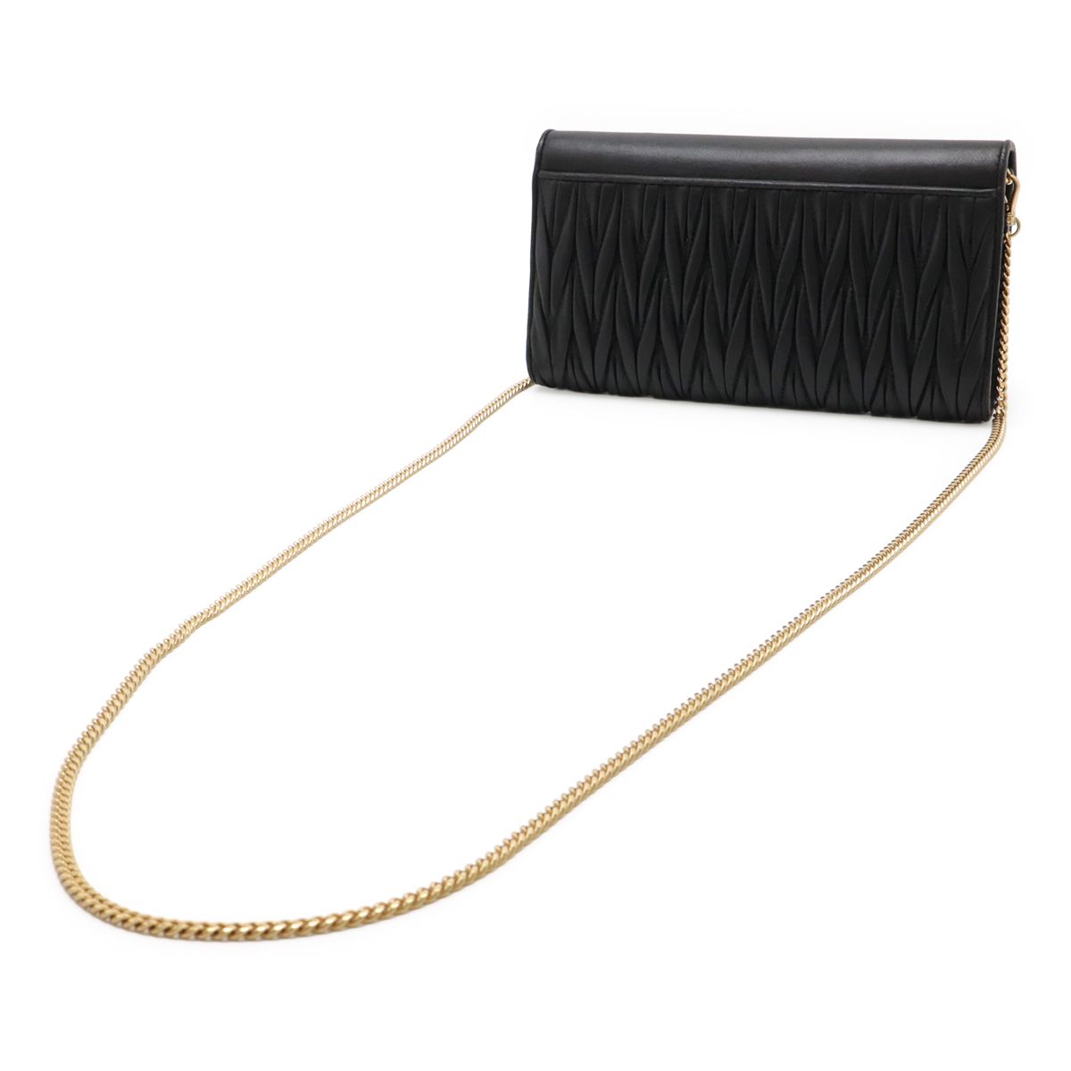 Miu Miu ミュウ ミュウ ミュウミュウ マテラッセ チェーンウォレット