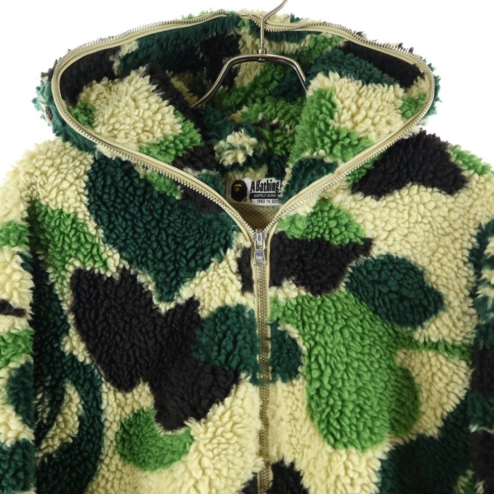 A BATHING APE カモ柄 ナイロンジャケット ジップパーカー A BATHING APE◇CAMO FULL ZIP HOODIEジップパーカー/L/コットン/KHK