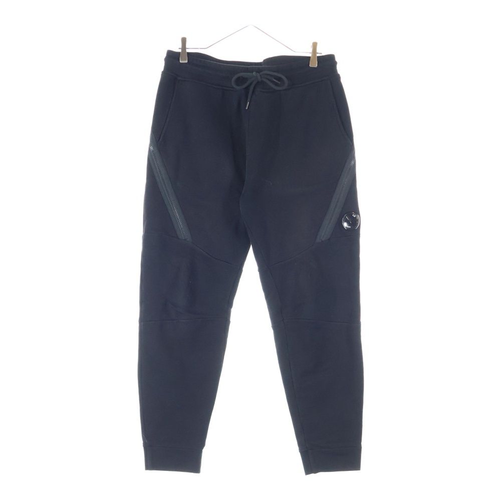 C.P. Company シーピーカンパニー 24 SS Diagonal Raised Fleece Sweatpants サイドジップ スウェットパンツ ブラック -005086 W