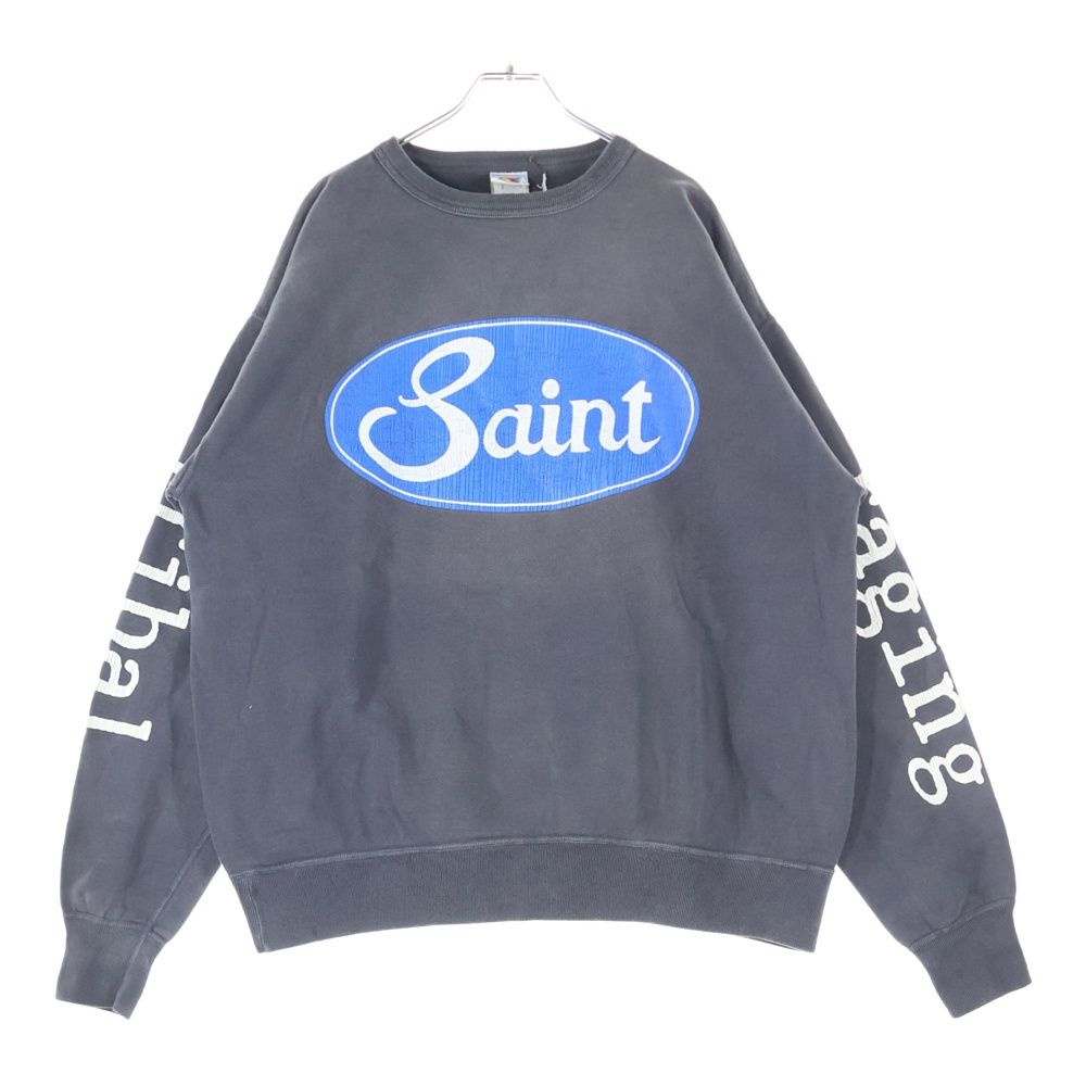 SAINT MICHAEL (セントマイケル) 23AW CRW N SWT ダメージ加工 クルー